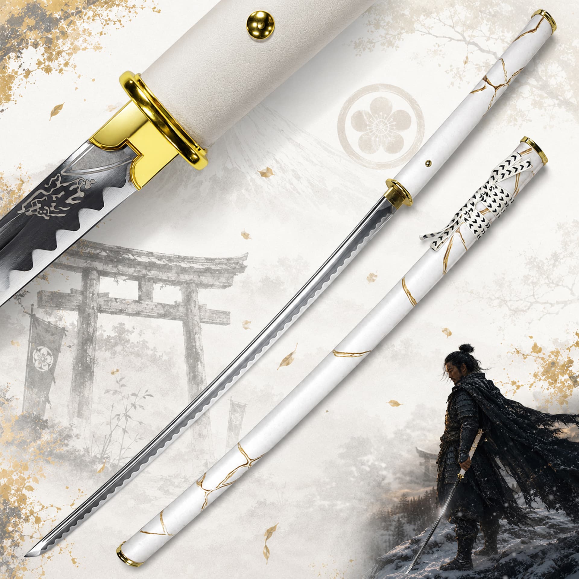 Ghost of Yōtei – Gilded Dawn Katana mit Scheide