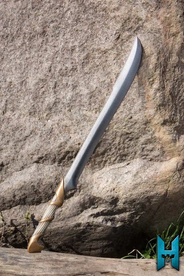 Elven Hunter Blade - Ivory White & Gold - 75cm