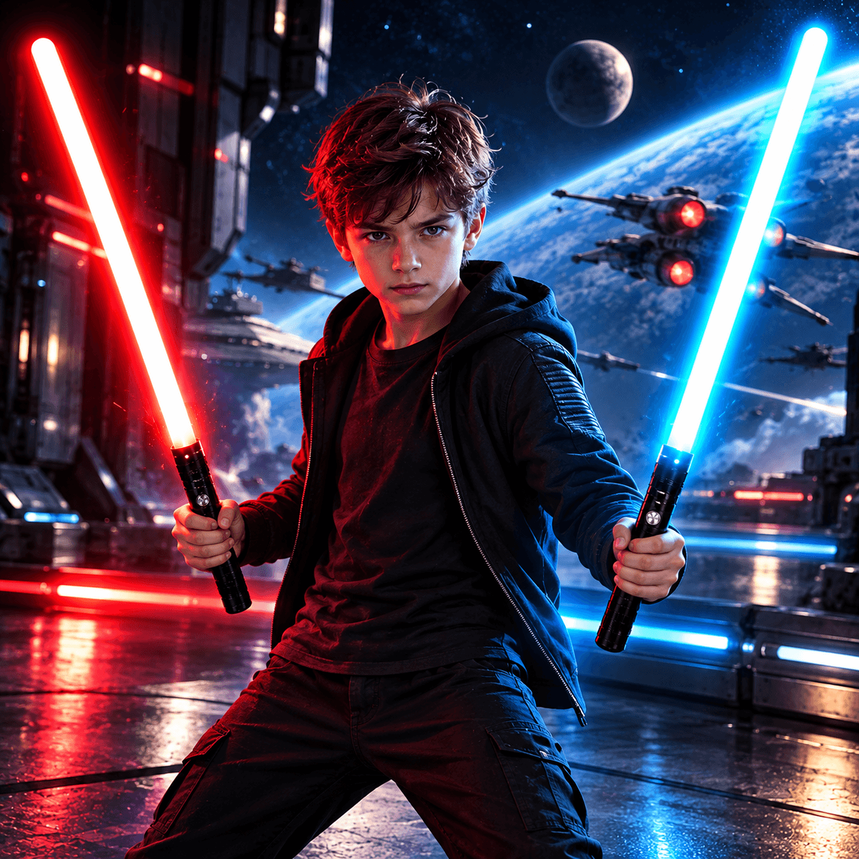 2er Bundle - Galactic Shadow Light Saber – Die Macht liegt in deinen Händen