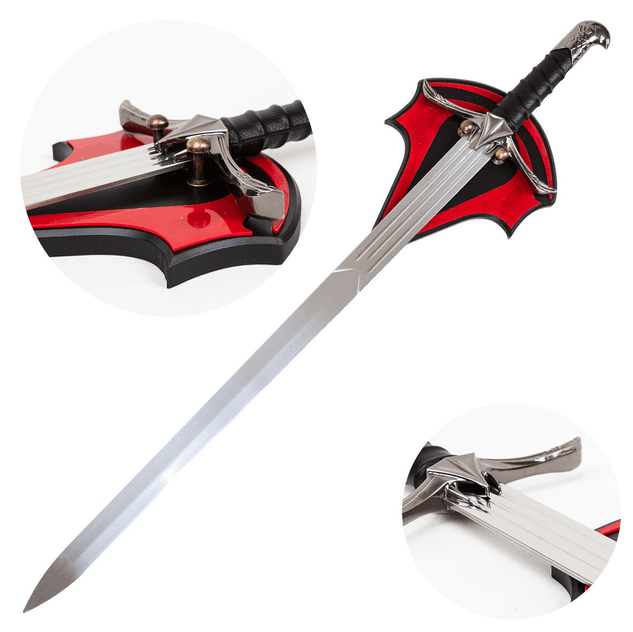 Assassin's Creed: Schwert von Altaïr – 97 cm Stahl-Replika inkl. Holz-Wandtafel