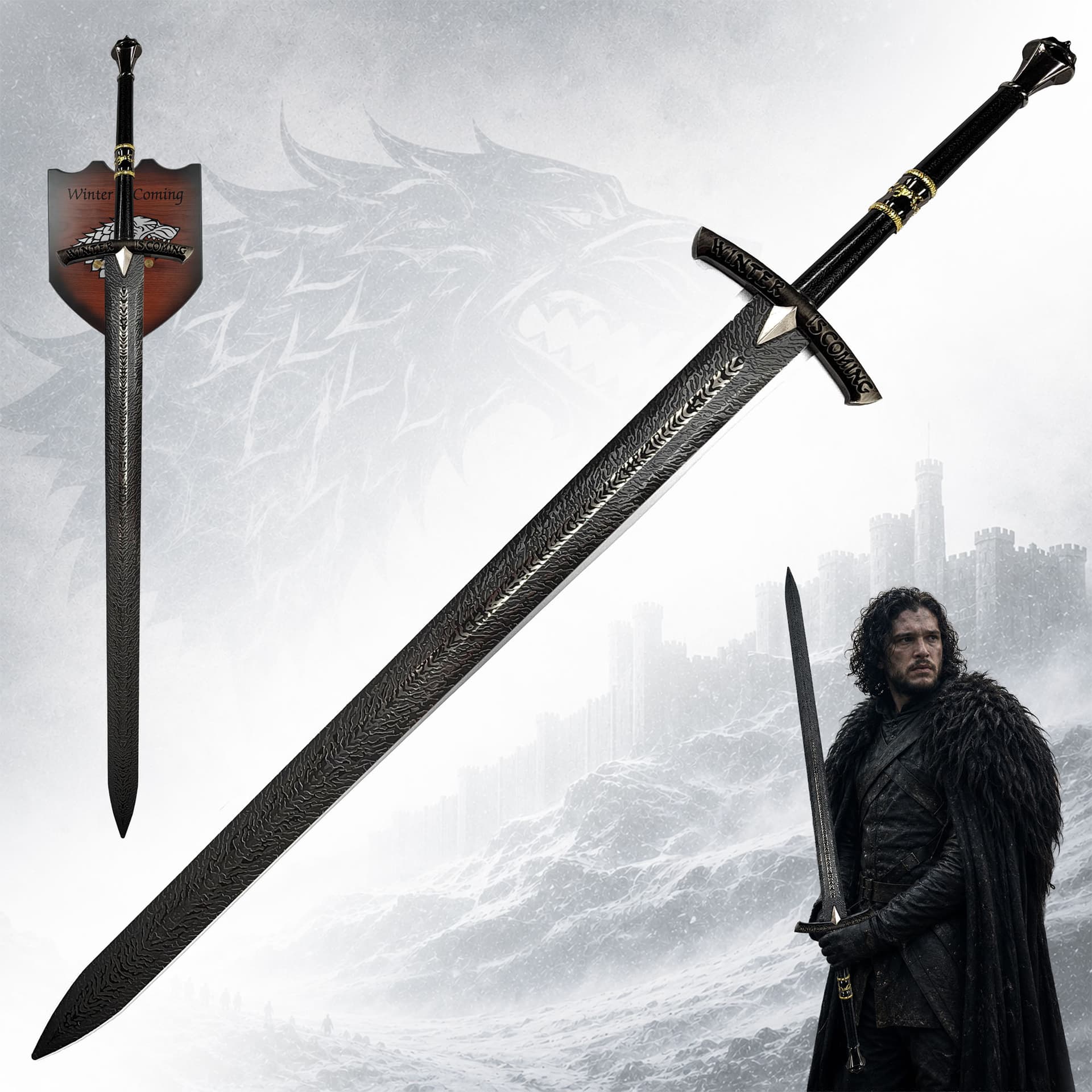 Game of Thrones: Eis – Das Schwert von Eddard Stark (Buchversion) – inkl. Wandhalterung