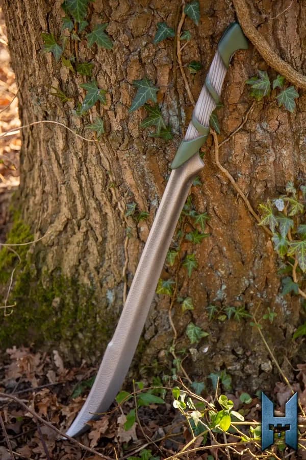 Elven Hunter Blade - Ivory White & Dryad Green - 75cm