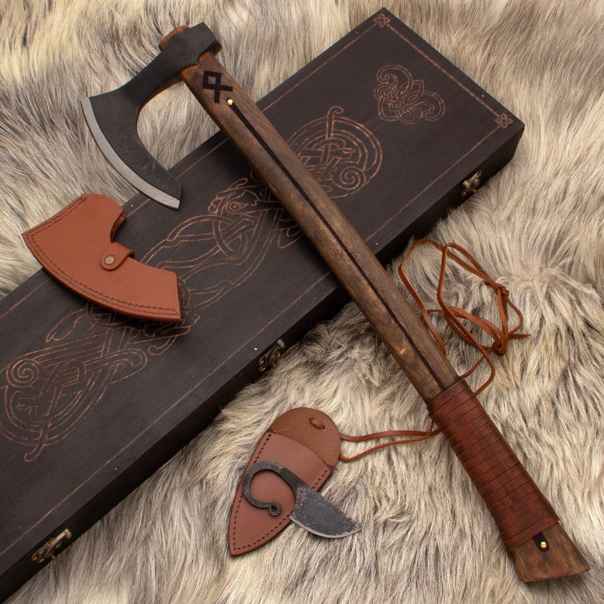 Othala Viking Bearded Axe Set