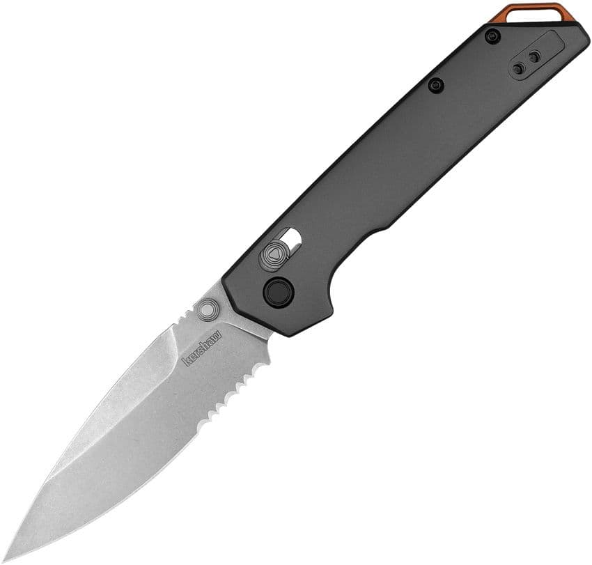 Iridium DuraLock Gray Partially Serrated Edge