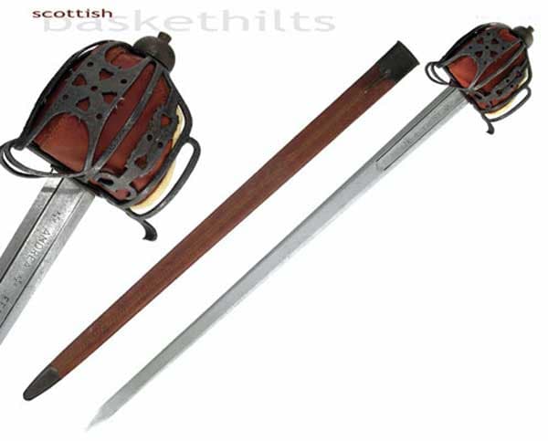 Basket Hilt Breitschwert antiqued