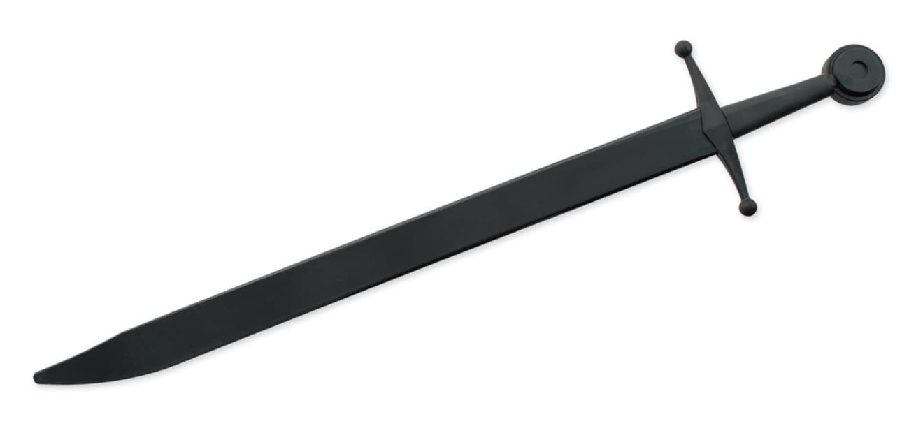 Synthetisches Falchion-Fechtschwert – Schwarze Klinge & Parierstange