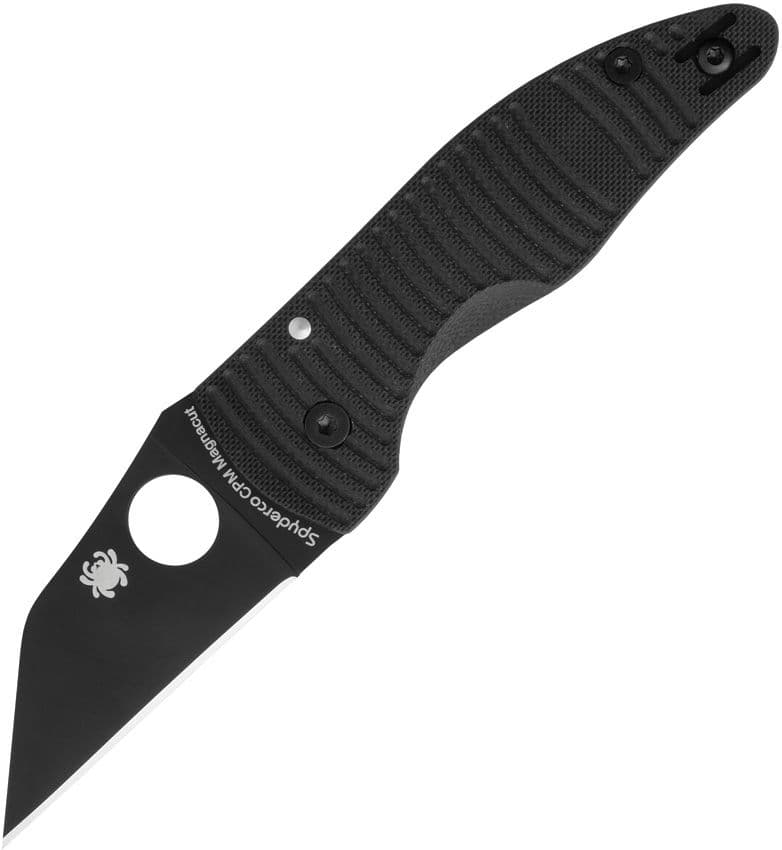 MicroJimbo Salt, CPM-MagnaCut Black DLC Plain Blade, Black G10 Handle