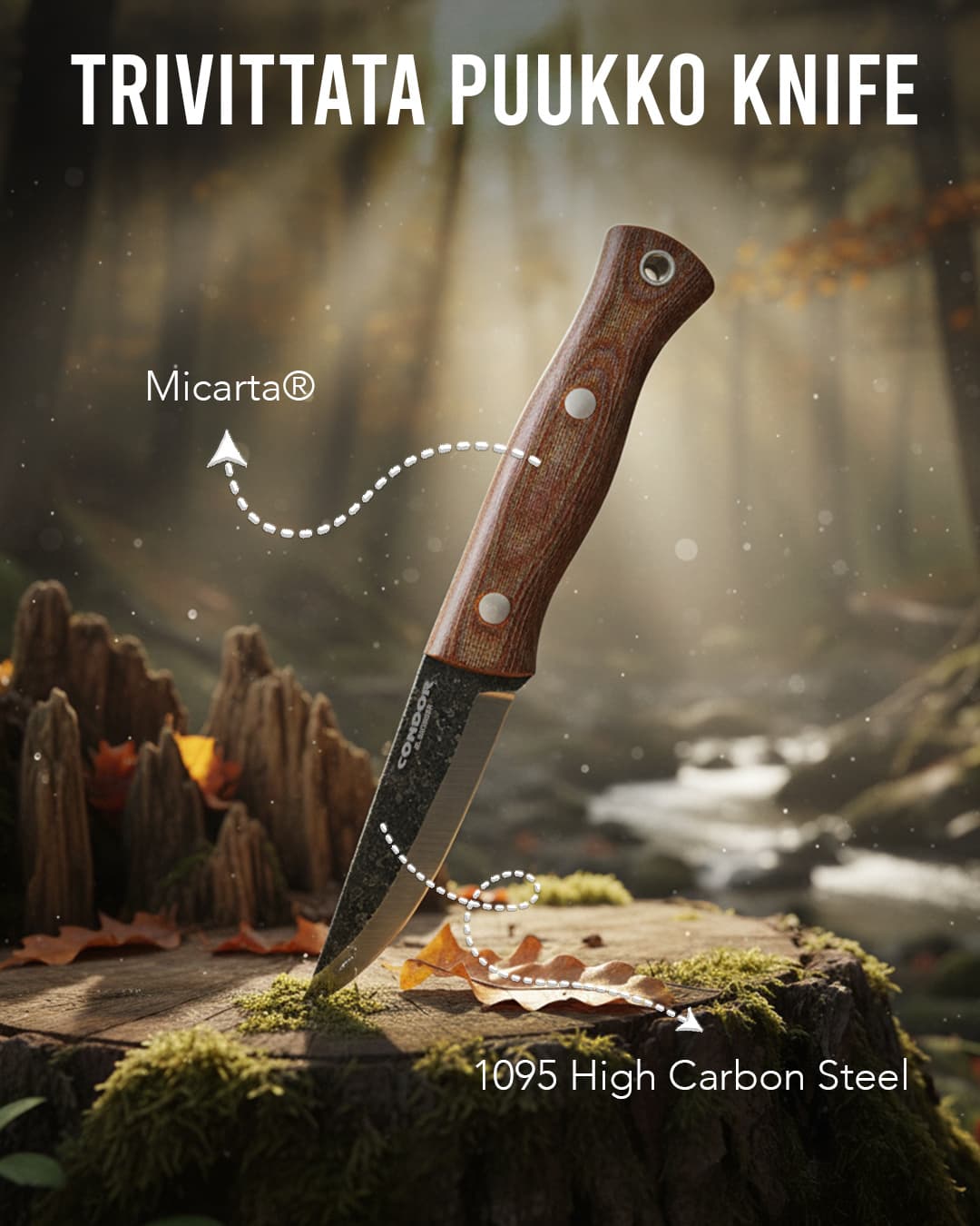 Trivittata Puukko Messer