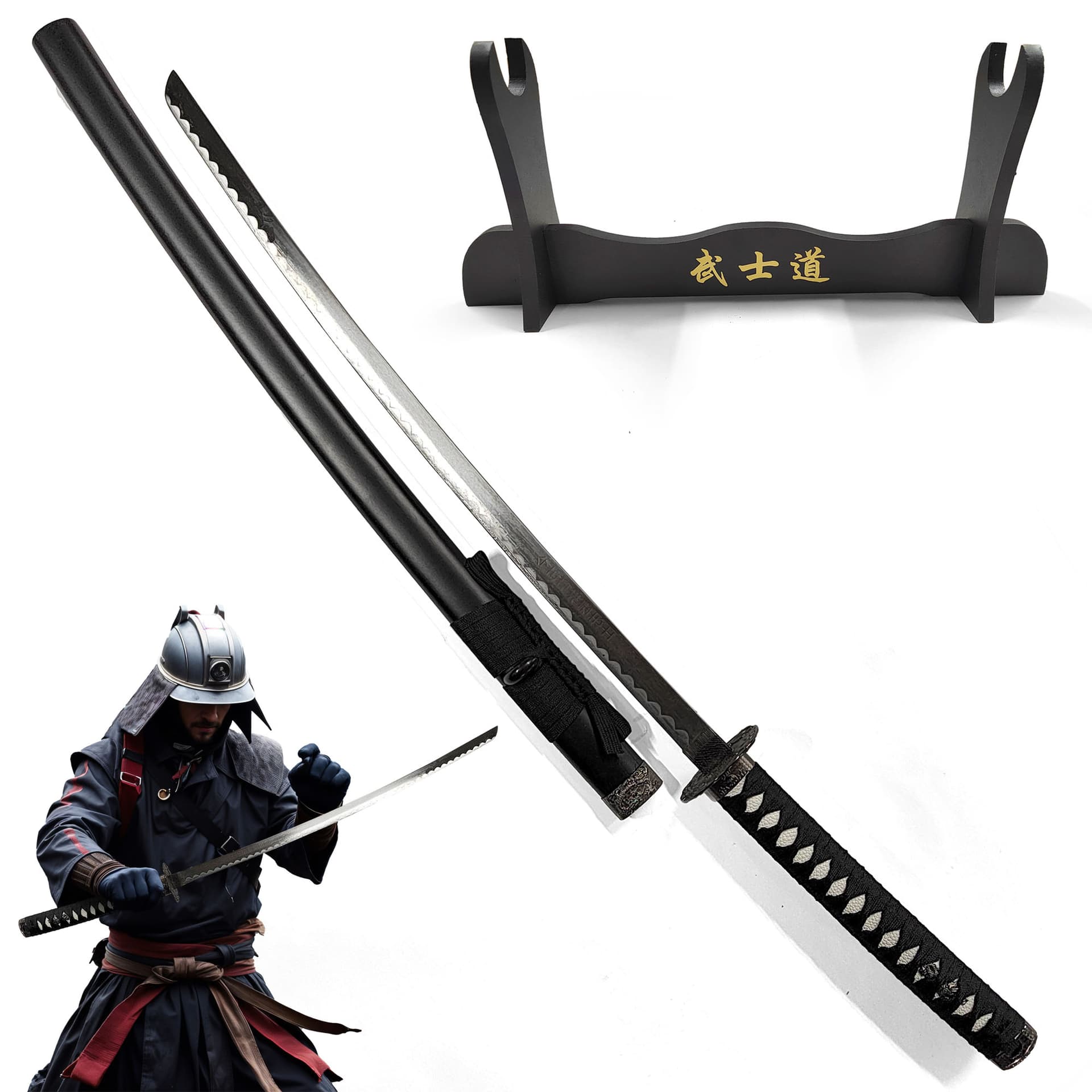Katana of Eternal Honor – Traditional Samurai Decorative Sword with Stand