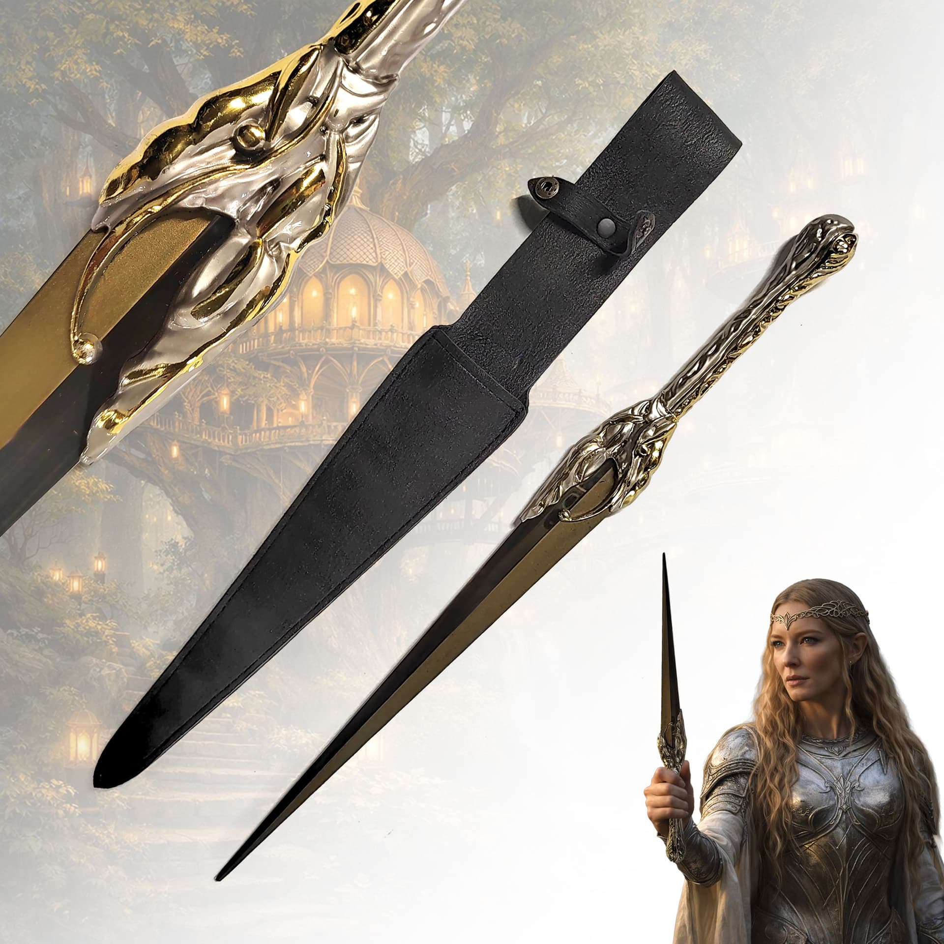 Galadriel's Dagger – The Rings of Power Replica with Scabbard
