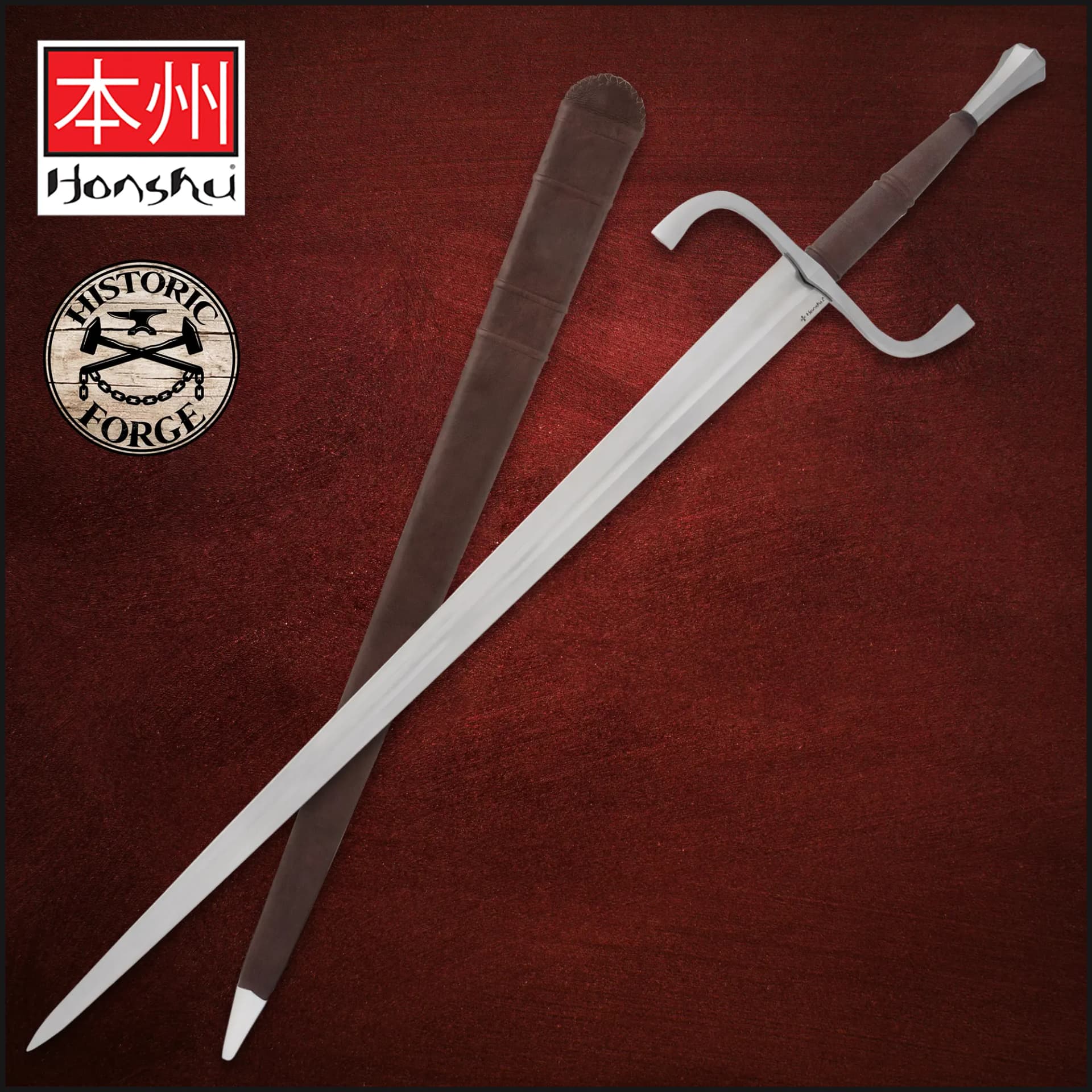 Honshu Historic Forge - Deutsches Langschwert mit Scheide