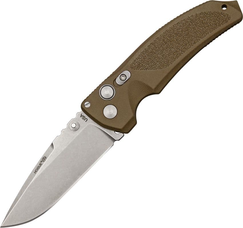 EX03 Drop Point Blade with Matte Black Polymer Handles