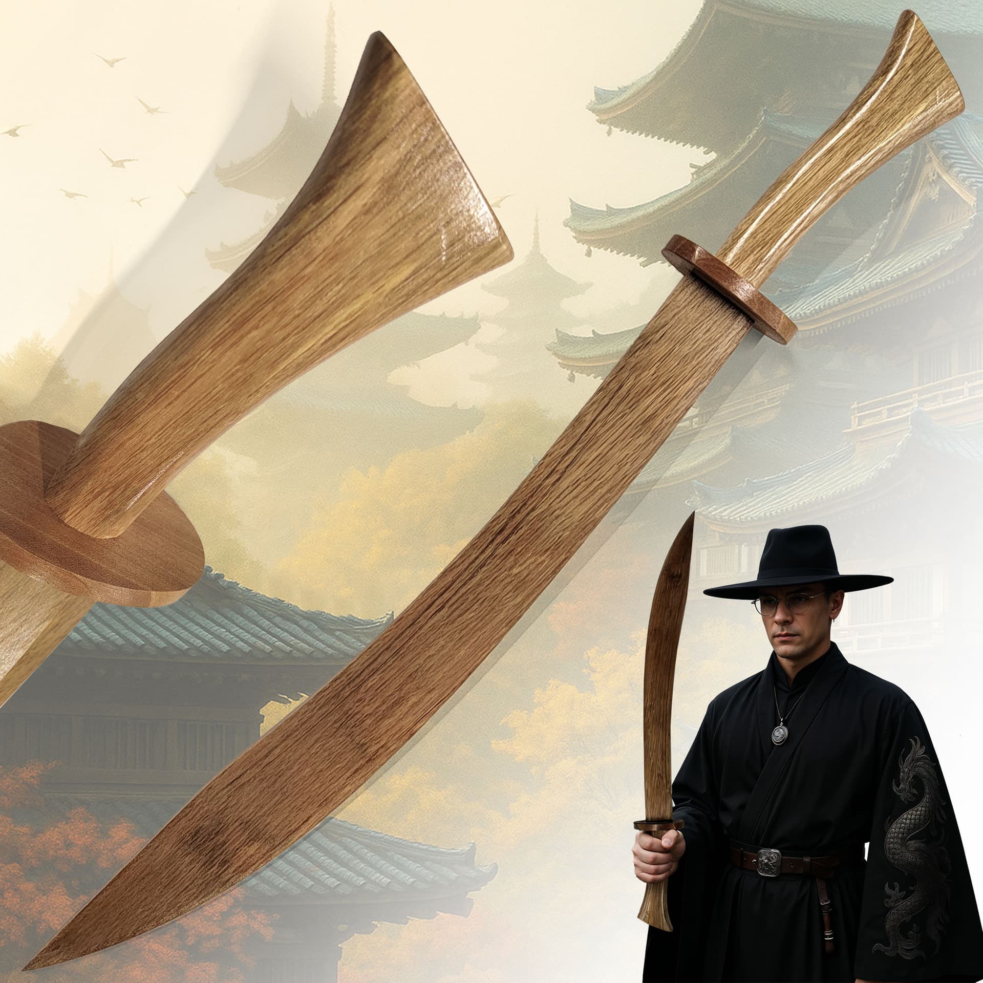 Kung Fu Säbel - Holz Version