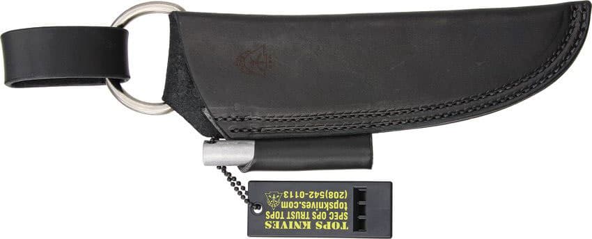 Bushcraft Sheath, Black Leather