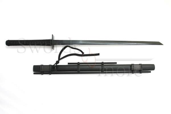 Black Ninjato - Handforged with blowgun