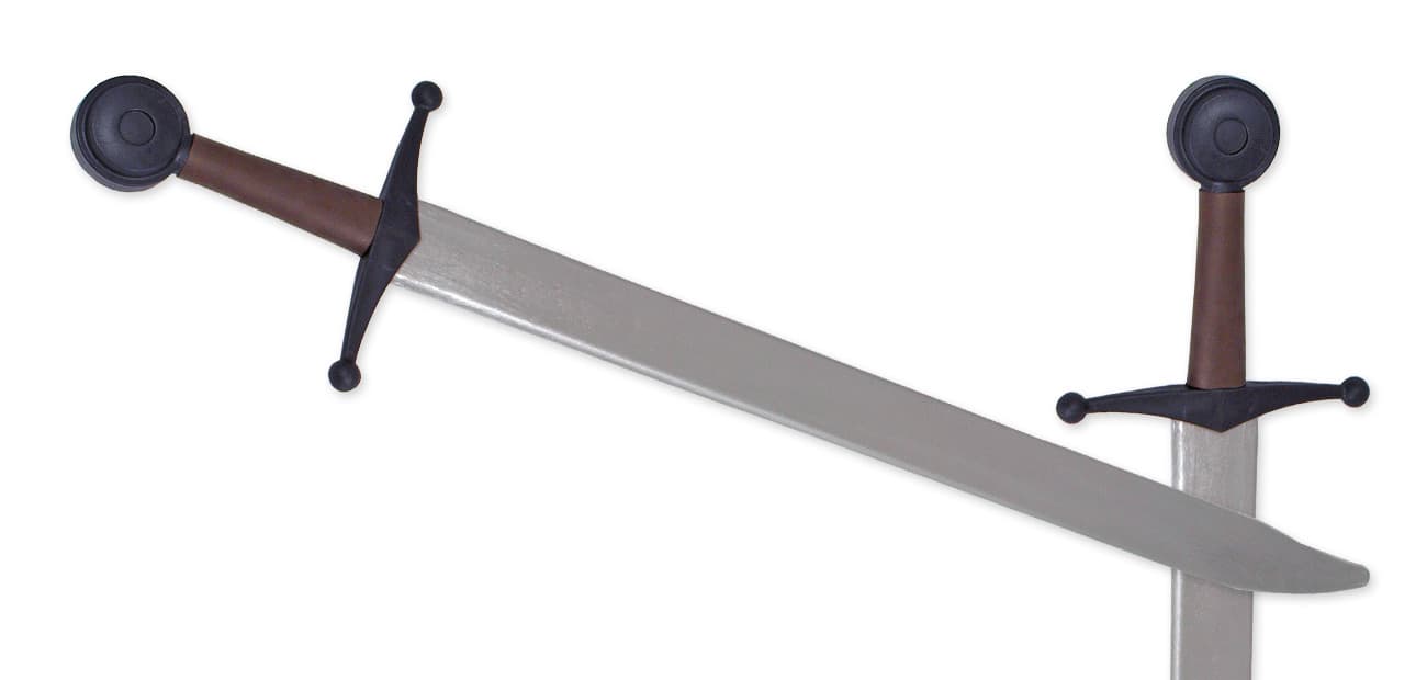 Synthetisches Falchion-Fechtschwert – Silberne Klinge