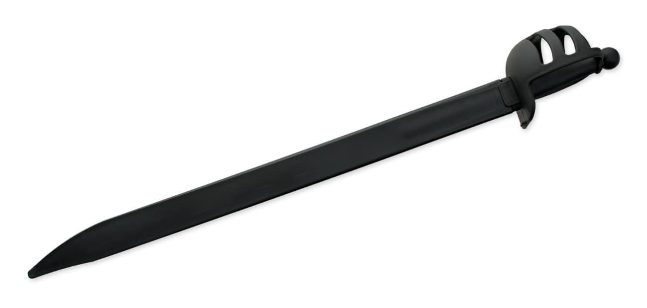 Synthetisches Cutlass-Fechtschwert – Schwarze Klinge
