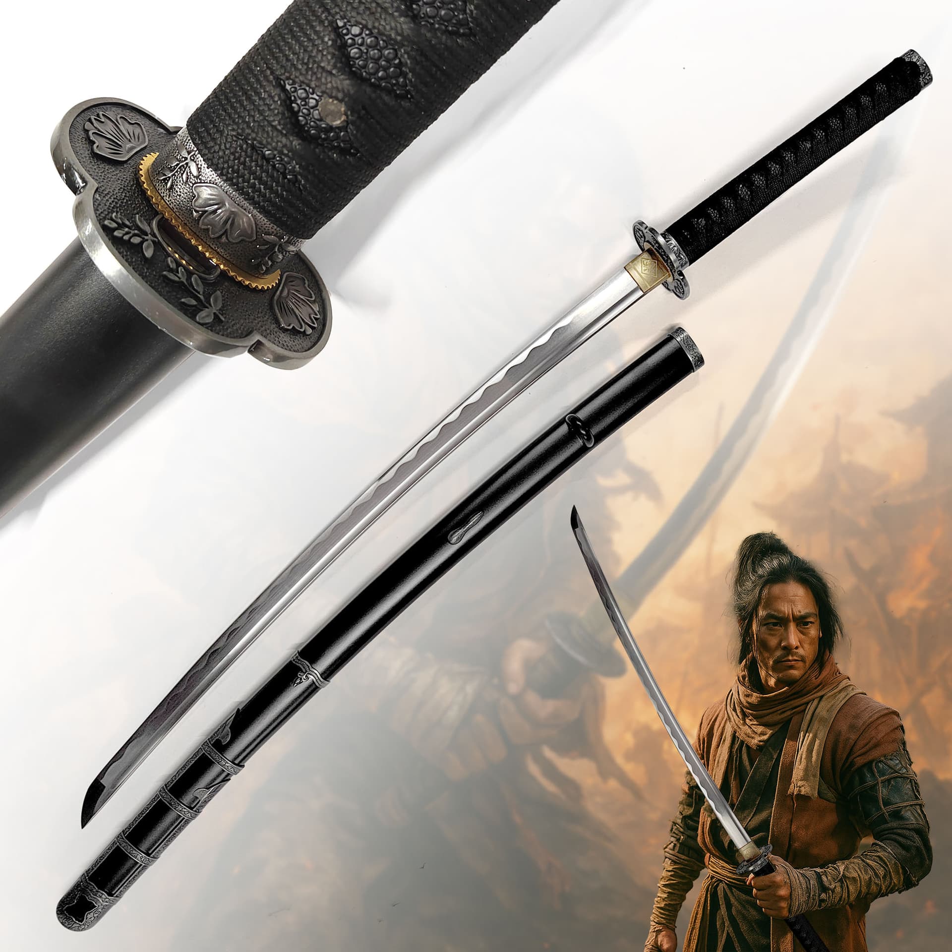 Sekiro: Shadows Die Twice - Kusabimaru Katana mit Scheide, handgeschmiedete und scharfe Klinge