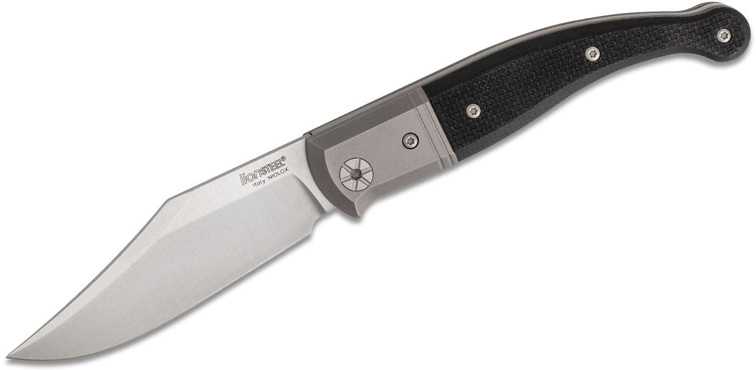 Gitano GT01 GBK, Niolox Clip Point-Klinge, schwarzer G10-Griff