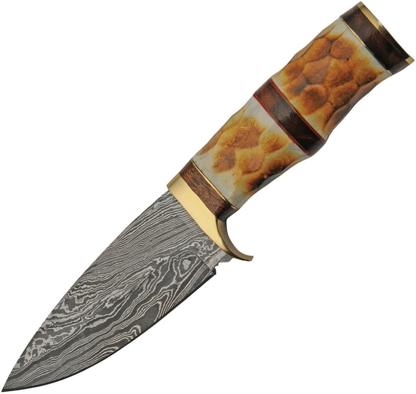 Gebranntes Damast Jagdmesser