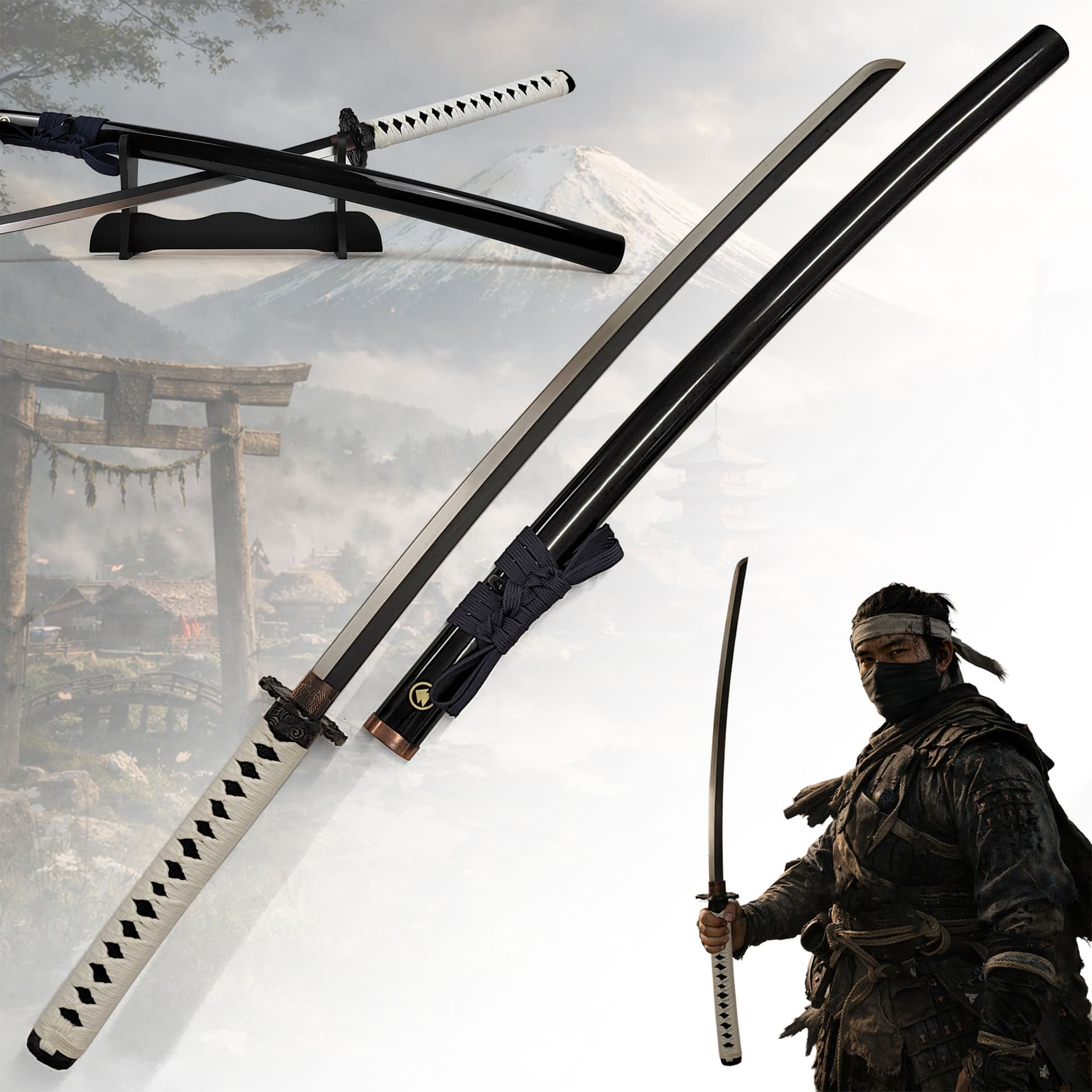Ghost of Tsushima - Jin Sakai Katana mit Scheide und Ständer