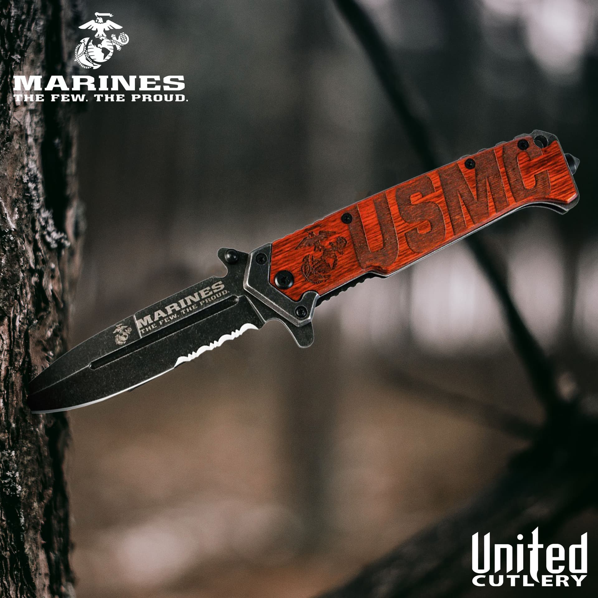 USMC Beachhead gezahntes Klappmesser