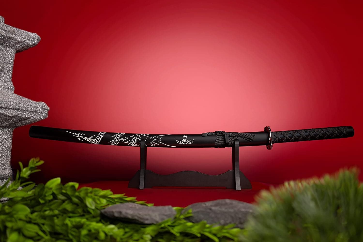 Kurohana Legacy – Samurai Deko Katana mit Scheide und Ständer