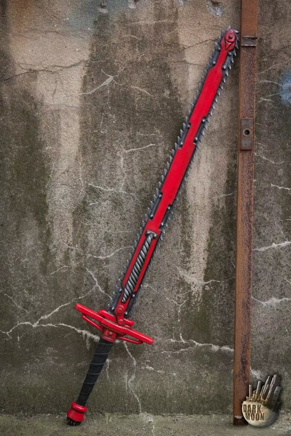 Langes Kettenschwert – Rot – 110 cm