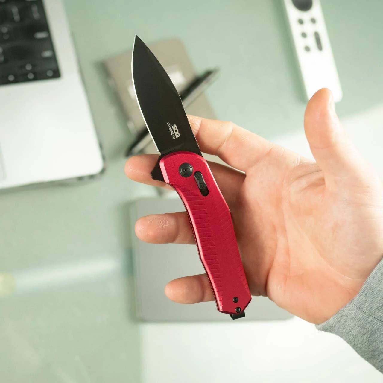 Diverge XR Drop Point - Rot + Schwarz