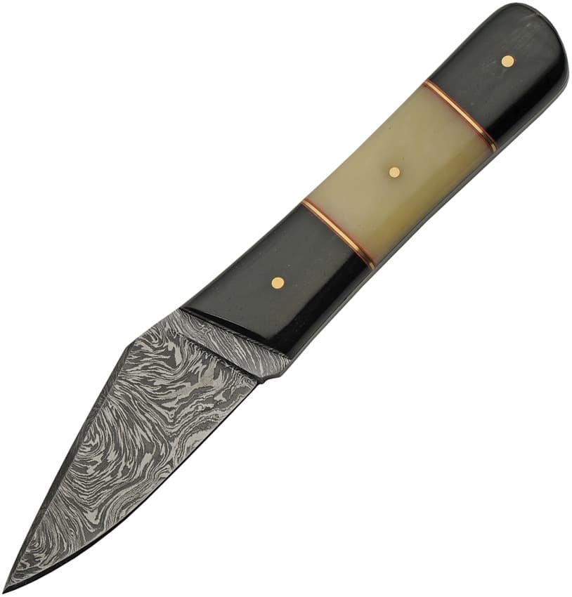 Bone/Horn Damascus Skinner