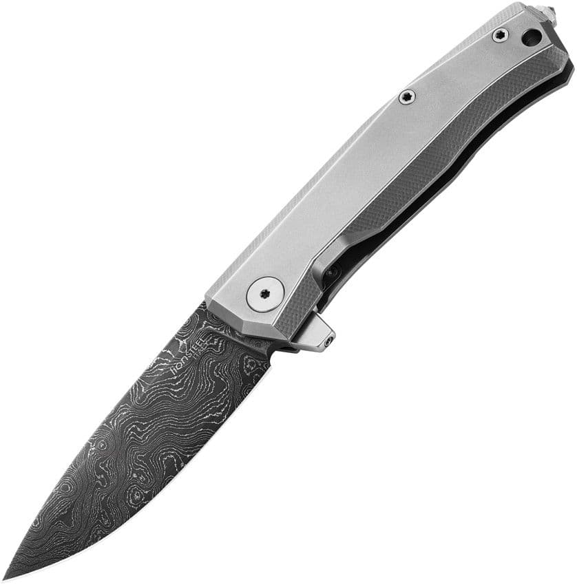 Myto, Damast-Klinge; Grauer Griff