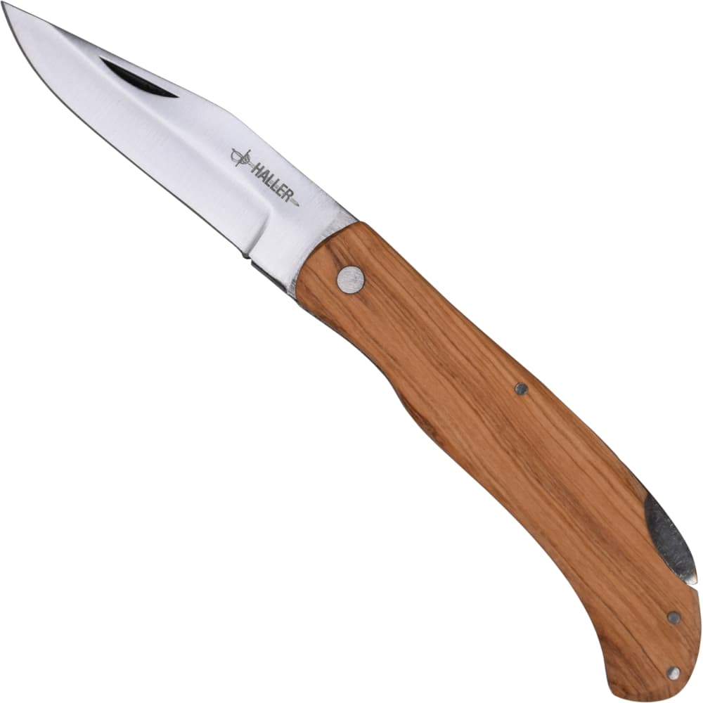 Taschenmesser mit Olivenholzgriff