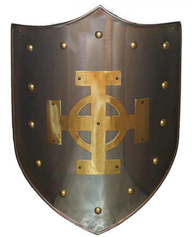 Keltisches Kreuz - Messing Schild