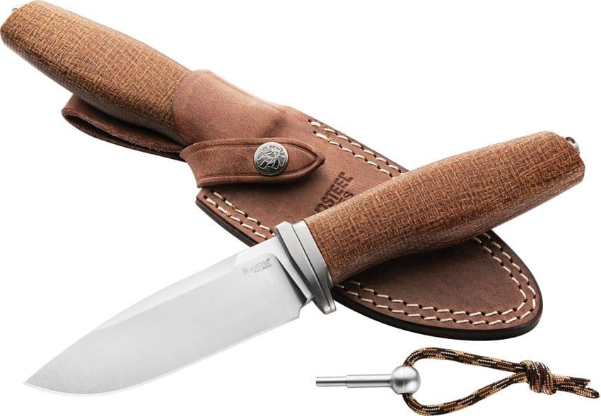 Acha, Natural Handle, Satin Blade
