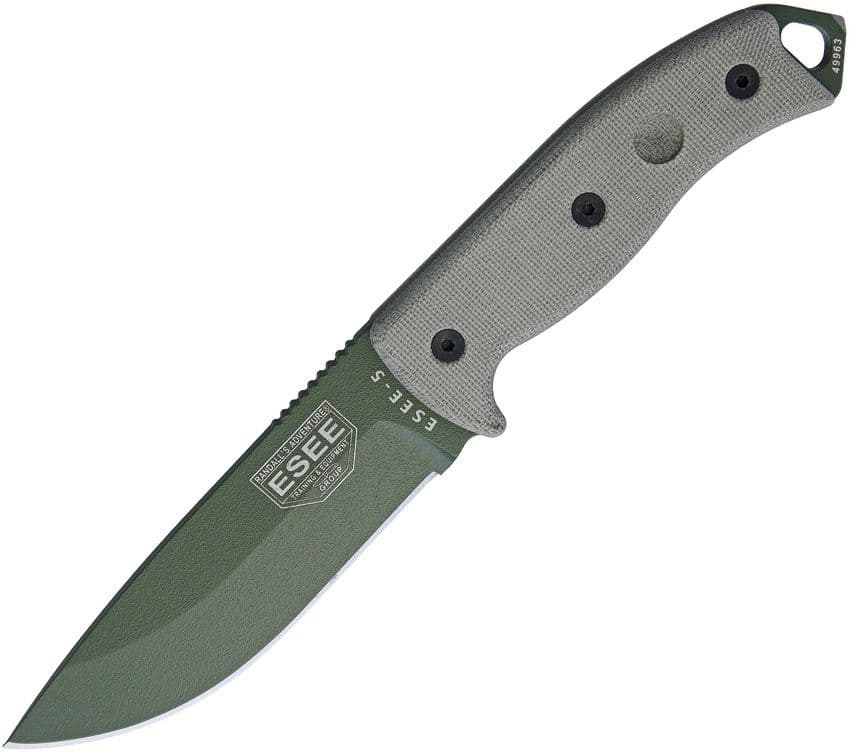 Esee Model 5 - Survival with sheath, OD green
