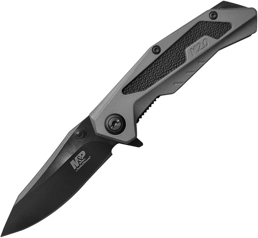 M&P Linerlock Messer Grau