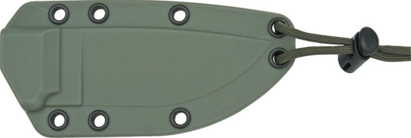 Esee Modell 3, glatte Schneide mit Scheide, beige Klinge