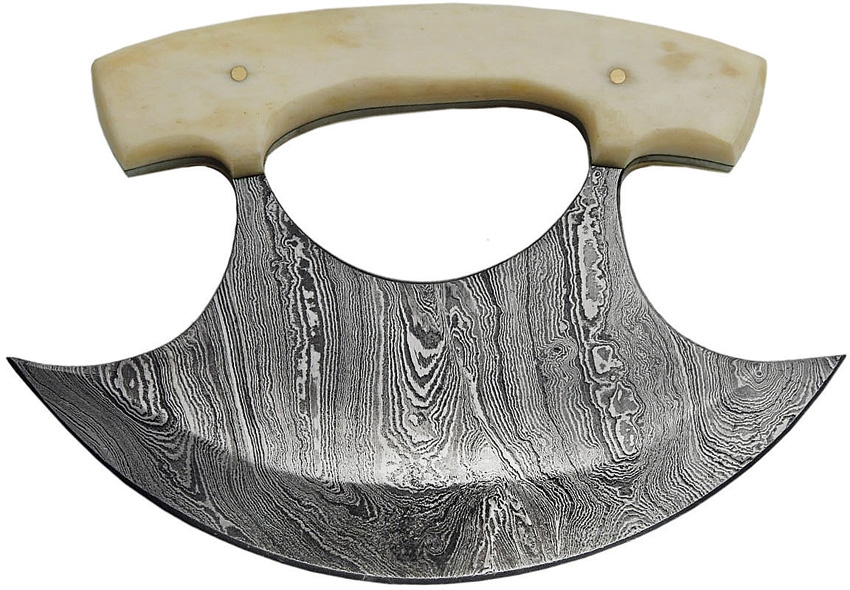 Ulu Messer, glatter Knochengriff