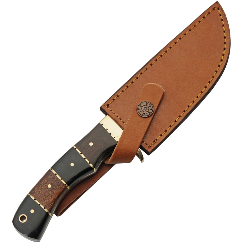 Damast Hunter Horn/Walnut 