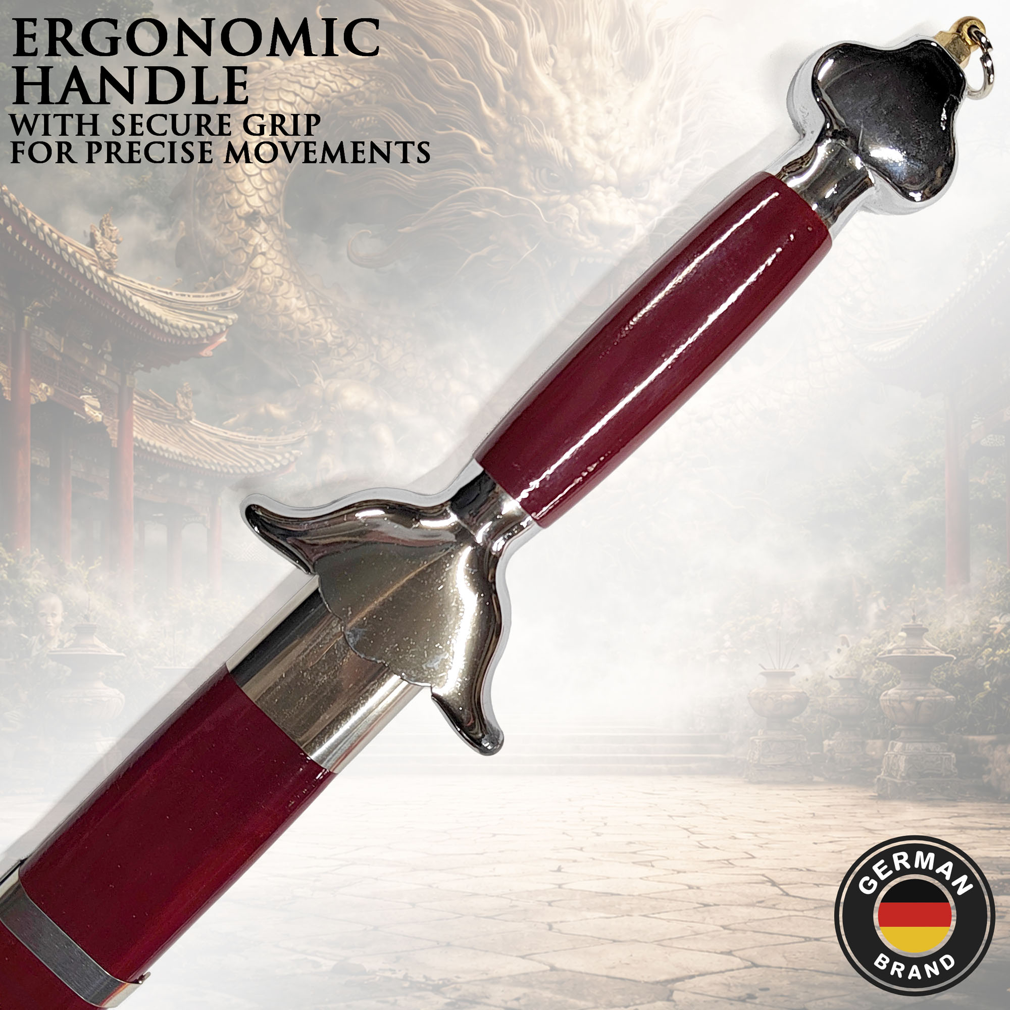 Tai Chi sword with flexible blade – 71 cm blade length including bag