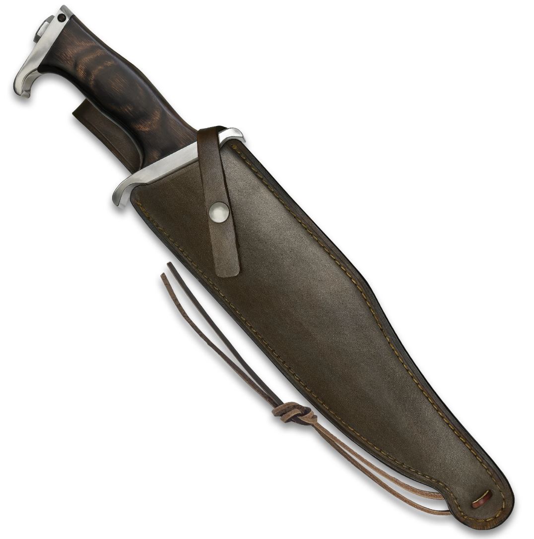 Hibben III Bowie Knife And Leather Sheath