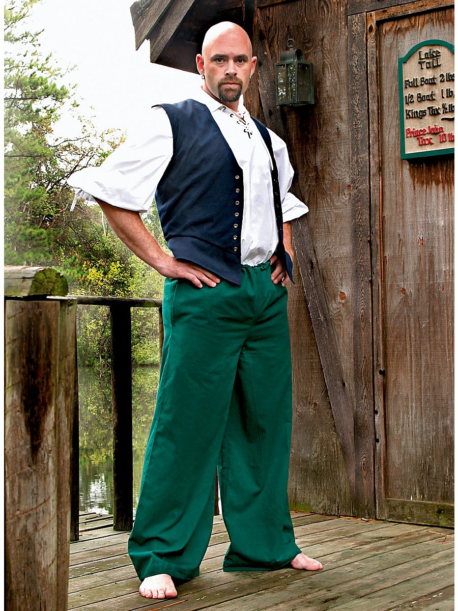 Pirate Pants green, Size S/M