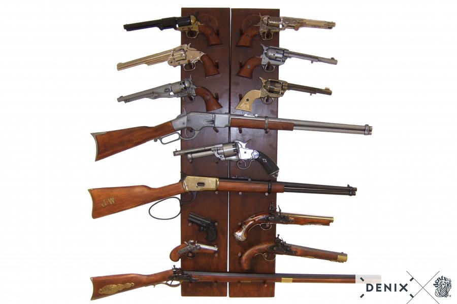 Wall display for 18 pistols / Colts