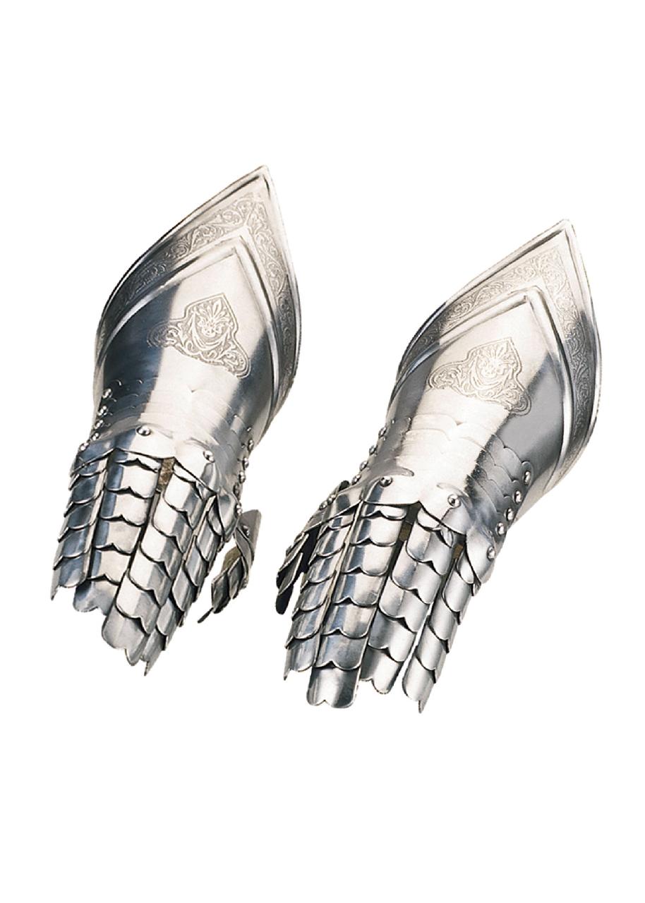 Gauntlets, engraved 