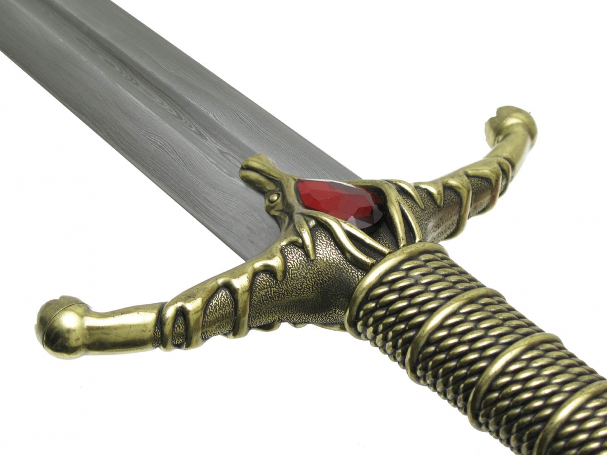 Widow's Wail Damascus Sword