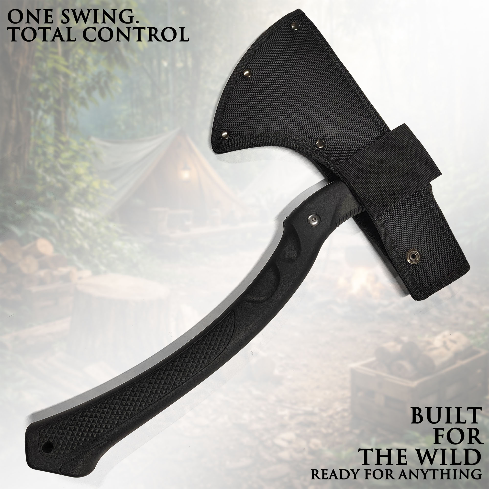 Taktisches Outdoor-Beil / Tomahawk – 43cm Survival-Axt