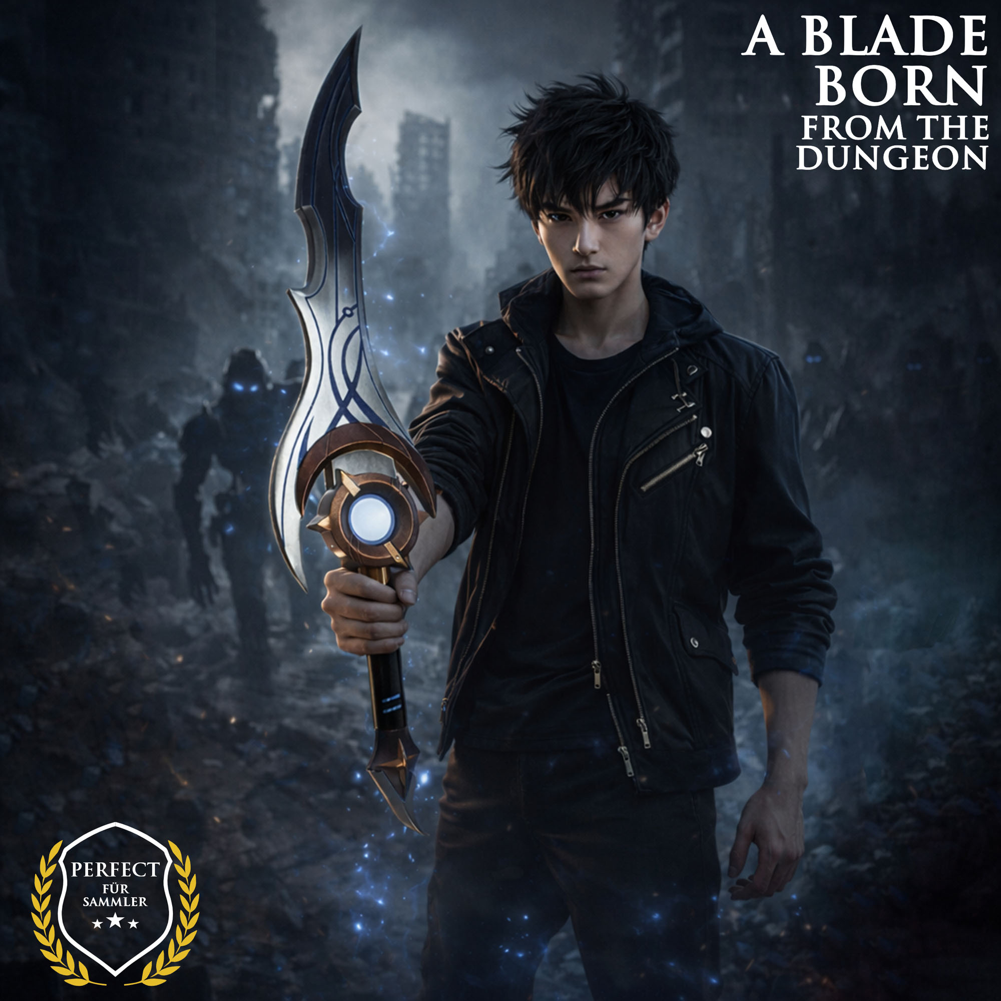 Solo Leveling – Night Blade Moon Shadow – Silver (incl. Stand)