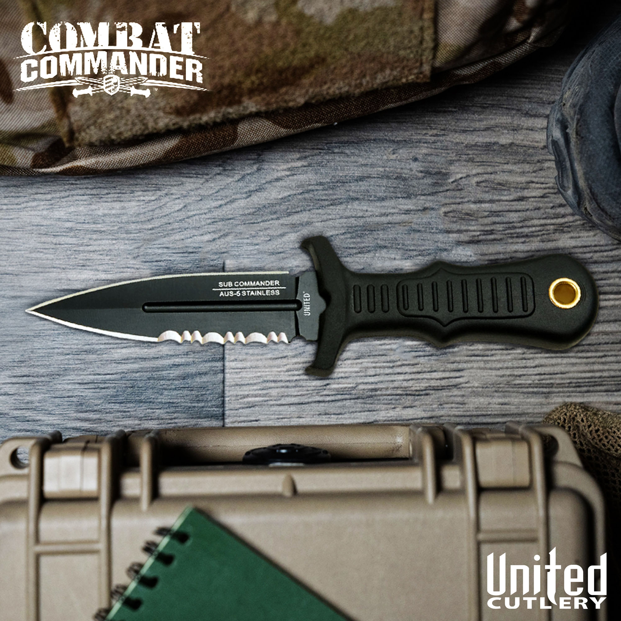 Combat Commander Mini Boot Knife Black