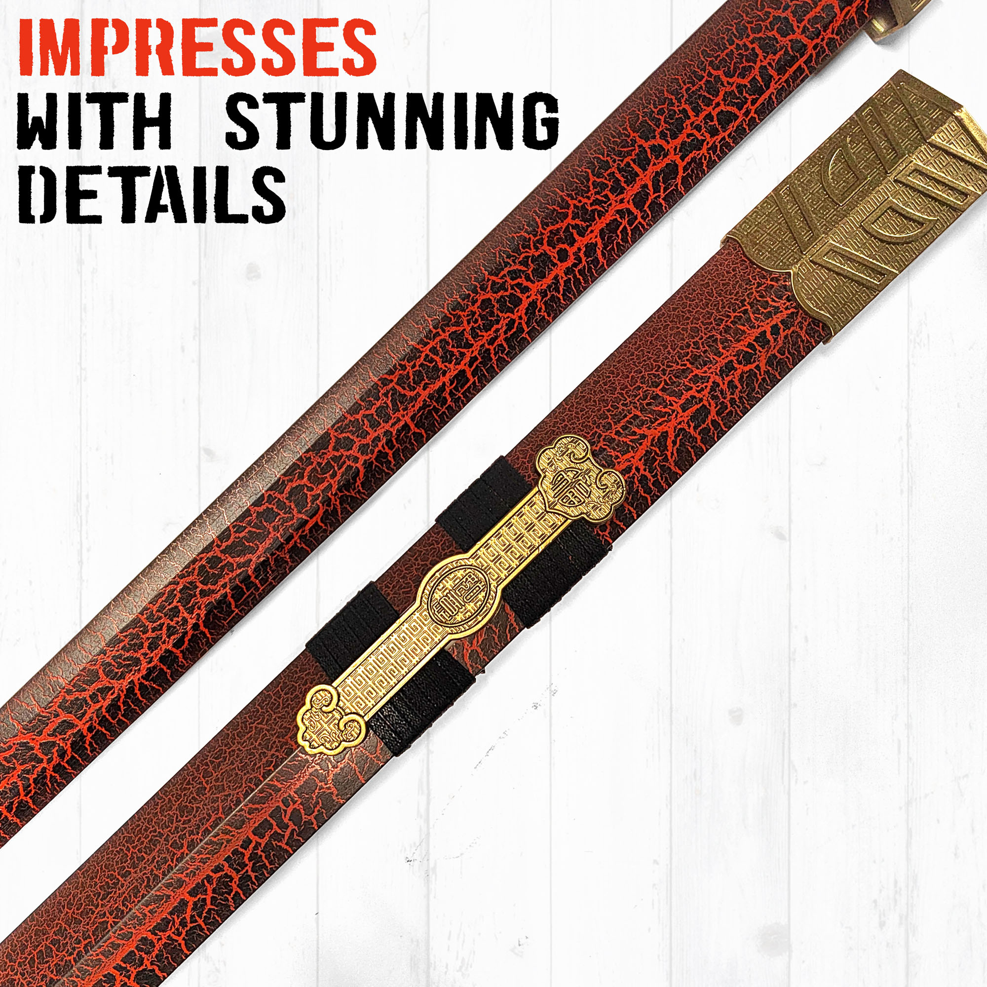 Chinesisches Jian Schwert mit Scheide aus Holz