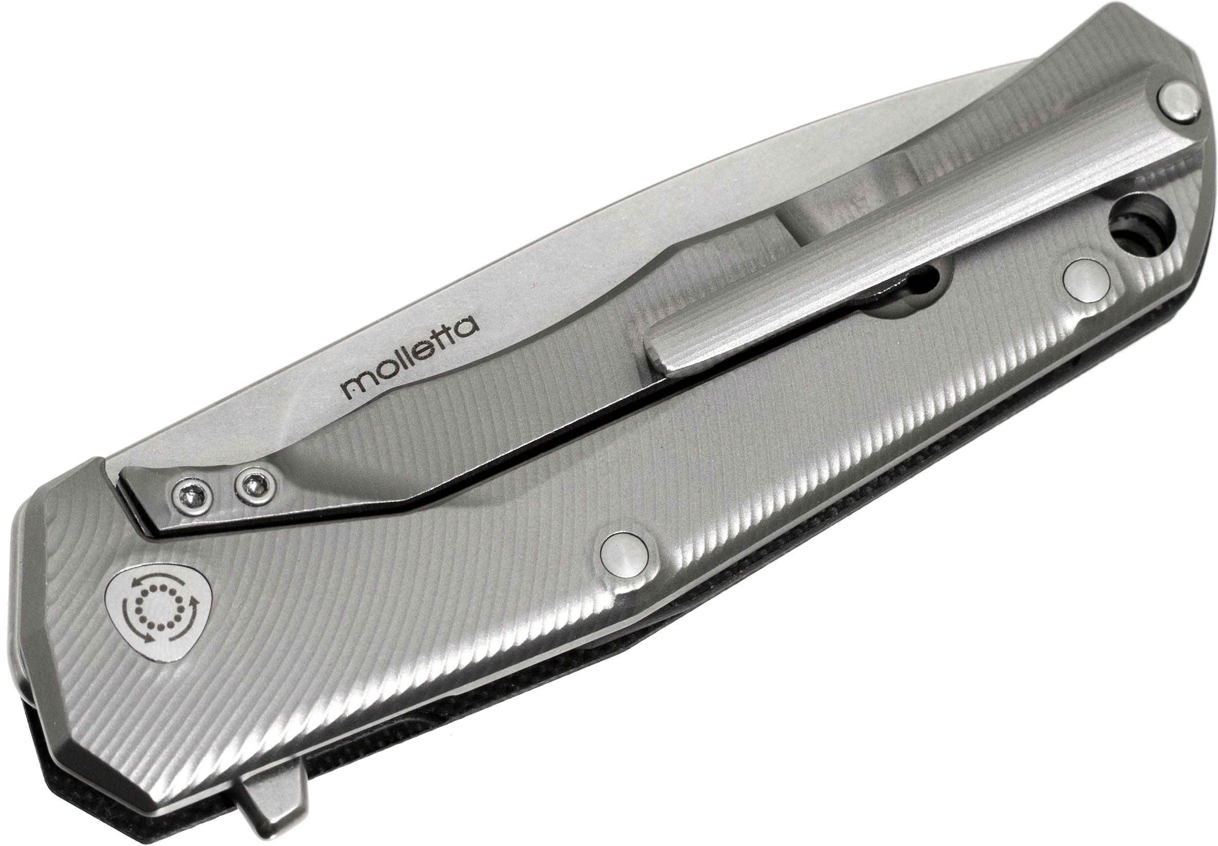 Three Rapid Exchange, M390 Blade, Black G10/Matte Titanium Handle